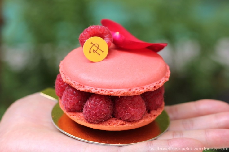 Ispahan (rose macaron with rose petal cream, raspberry, and lychee) from Pierre Hermé in NYC